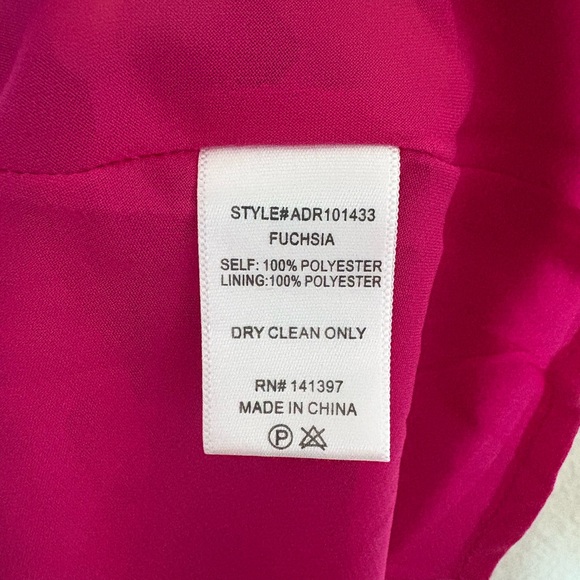 ASTR Fuchsia Ruched Bust Open Back Hot Pink Formal Dress - Picture 6 of 9